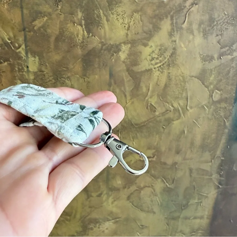 Handmade Floral Keychain Wristlet
